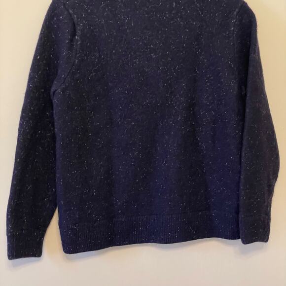 J.Crew L long sleeve cardigan button up lambs wool blue Corpcore elegant cozy - Picture 7 of 7